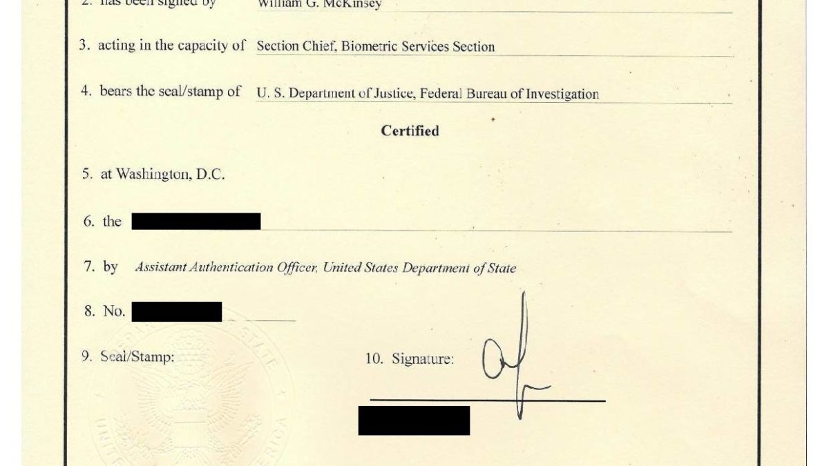 How To Get An Fbi Background Check Apostille 3 Options