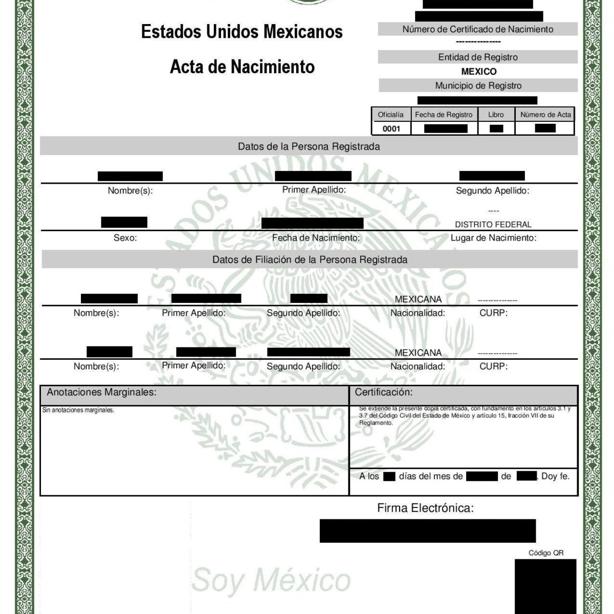 How much does it cost to translate a Birth Certificate for USCIS? $21 In Mexican Birth Certificate Translation Template