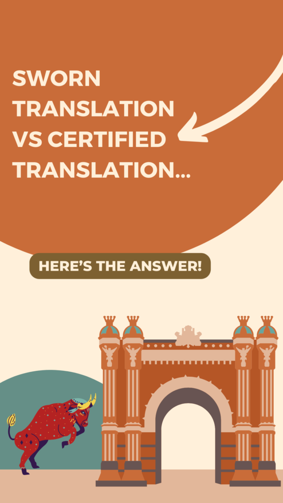 Sworn translation or certified translation for Spain